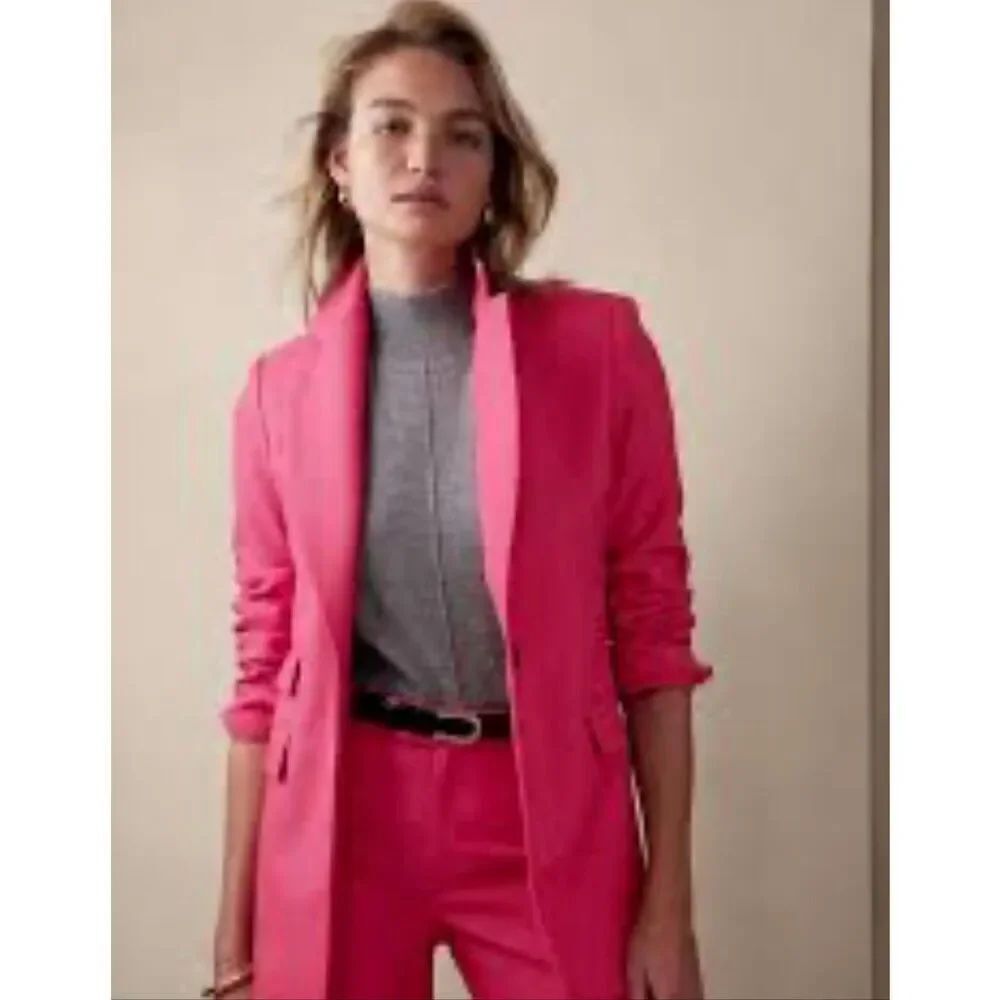 NWT Banana Republic LIDO SCULPTED ITALIAN WOOL BLAZER Size 12